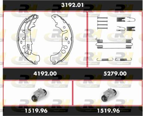 Roadhouse 3192.01 - Комплект спирачна челюст vvparts.bg