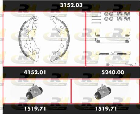 Roadhouse 3152.03 - Комплект спирачна челюст vvparts.bg