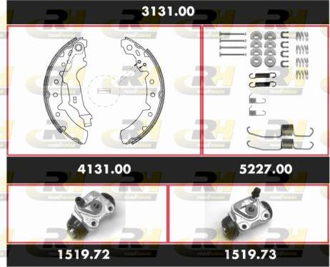 Roadhouse 3131.00 - Комплект спирачна челюст vvparts.bg