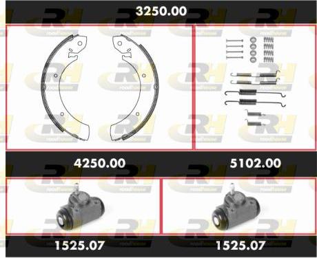 Roadhouse 3250.00 - Комплект спирачна челюст vvparts.bg