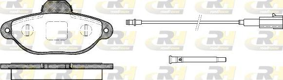 Roadhouse 2414.21 - Комплект спирачно феродо, дискови спирачки vvparts.bg