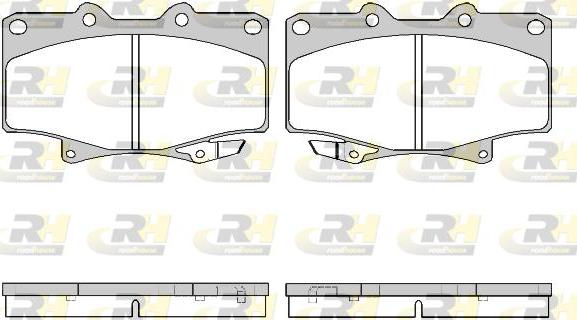 Roadhouse 2429.04 - Комплект спирачно феродо, дискови спирачки vvparts.bg