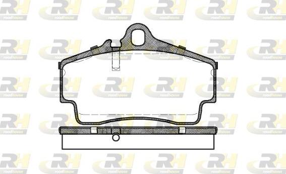 Roadhouse 2654.00 - Комплект спирачно феродо, дискови спирачки vvparts.bg