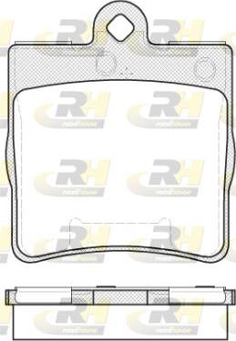 Roadhouse 2678.10 - Комплект спирачно феродо, дискови спирачки vvparts.bg