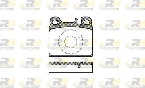 Roadhouse 2006.88 - Комплект спирачно феродо, дискови спирачки vvparts.bg