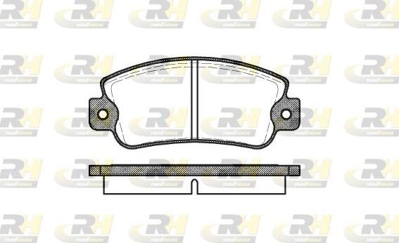 Roadhouse 2025.20 - Комплект спирачно феродо, дискови спирачки vvparts.bg