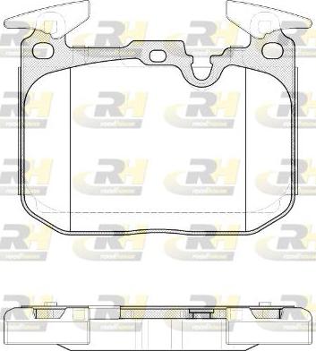 Roadhouse 21491.10 - Комплект спирачно феродо, дискови спирачки vvparts.bg