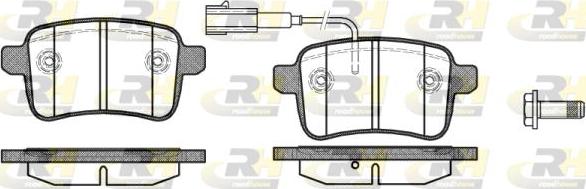 Roadhouse 21450.02 - Комплект спирачно феродо, дискови спирачки vvparts.bg