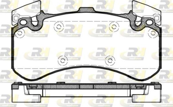 Roadhouse 21463.00 - Комплект спирачно феродо, дискови спирачки vvparts.bg