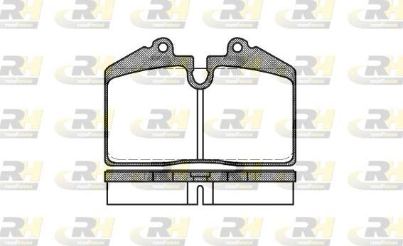 Roadhouse 2140.20 - Комплект спирачно феродо, дискови спирачки vvparts.bg