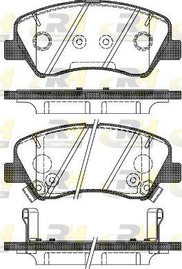 Roadhouse 21488.02 - Комплект спирачно феродо, дискови спирачки vvparts.bg