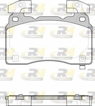 Roadhouse 21438.24 - Комплект спирачно феродо, дискови спирачки vvparts.bg