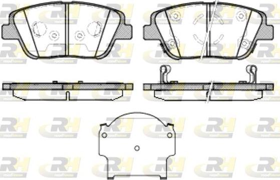 Roadhouse 21423.02 - Комплект спирачно феродо, дискови спирачки vvparts.bg