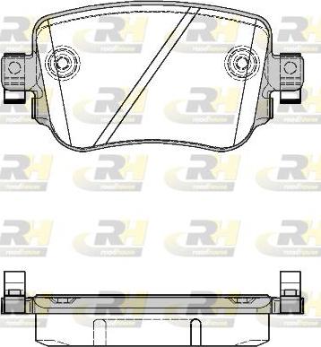 Roadhouse 21549.08 - Комплект спирачно феродо, дискови спирачки vvparts.bg