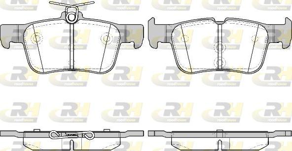 Roadhouse 21551.42 - Комплект спирачно феродо, дискови спирачки vvparts.bg