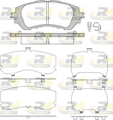 Roadhouse 21558.00 - Комплект спирачно феродо, дискови спирачки vvparts.bg