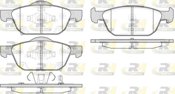 Roadhouse 21552.02 - Комплект спирачно феродо, дискови спирачки vvparts.bg