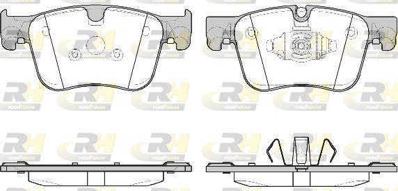 Roadhouse 21560.10 - Комплект спирачно феродо, дискови спирачки vvparts.bg