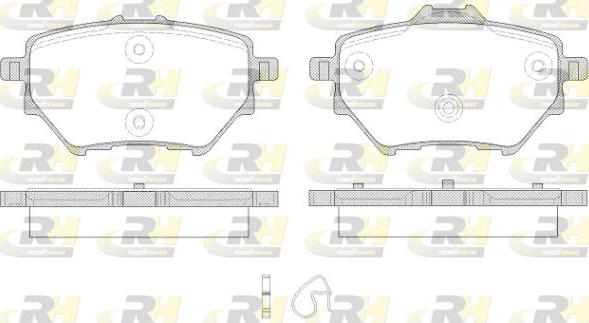 Roadhouse 21562.00 - Комплект спирачно феродо, дискови спирачки vvparts.bg