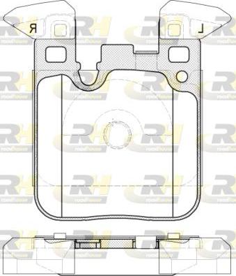 Roadhouse 21539.00 - Комплект спирачно феродо, дискови спирачки vvparts.bg