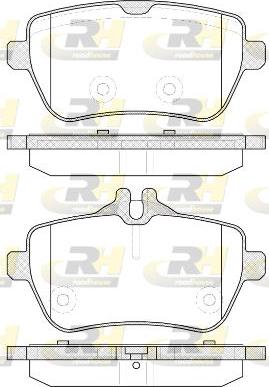 Roadhouse 21535.00 - Комплект спирачно феродо, дискови спирачки vvparts.bg