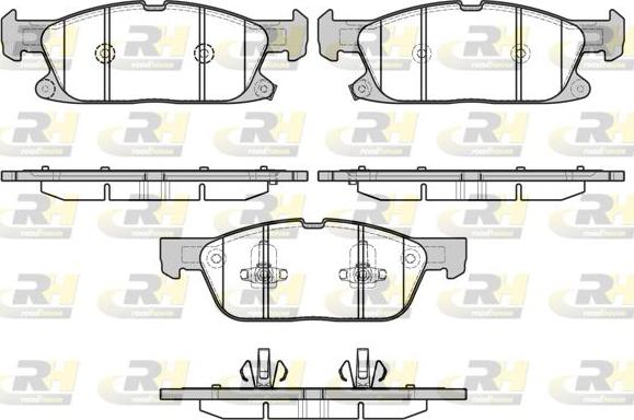 Roadhouse 21657.02 - Комплект спирачно феродо, дискови спирачки vvparts.bg