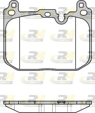 Roadhouse 21680.00 - Комплект спирачно феродо, дискови спирачки vvparts.bg