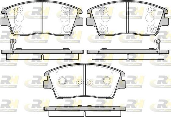 Roadhouse 21676.02 - Комплект спирачно феродо, дискови спирачки vvparts.bg