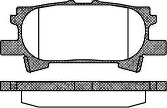 Alpha Brakes HKT-TY-032 - Комплект спирачно феродо, дискови спирачки vvparts.bg