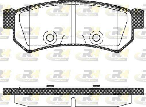 Roadhouse 21048.10 - Комплект спирачно феродо, дискови спирачки vvparts.bg