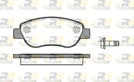 Roadhouse 21069.00 - Комплект спирачно феродо, дискови спирачки vvparts.bg