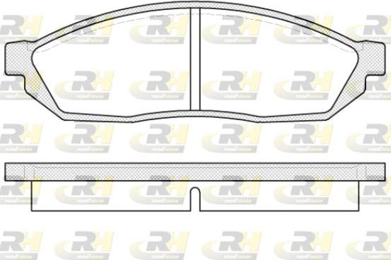 Roadhouse 2111.00 - Комплект спирачно феродо, дискови спирачки vvparts.bg