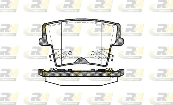 Roadhouse 21127.08 - Комплект спирачно феродо, дискови спирачки vvparts.bg