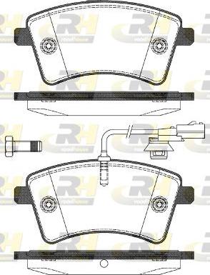 Roadhouse 21351.01 - Комплект спирачно феродо, дискови спирачки vvparts.bg