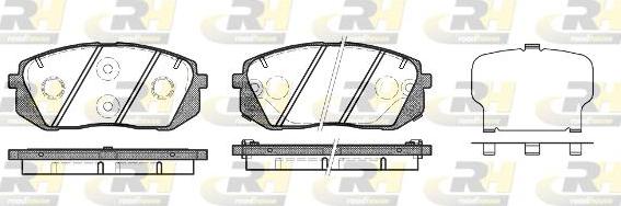 Roadhouse 21302.22 - Комплект спирачно феродо, дискови спирачки vvparts.bg