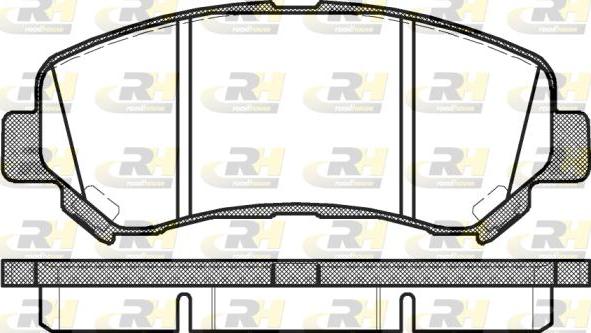 Roadhouse 21318.00 - Комплект спирачно феродо, дискови спирачки vvparts.bg