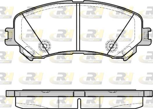 Roadhouse 21318.20 - Комплект спирачно феродо, дискови спирачки vvparts.bg