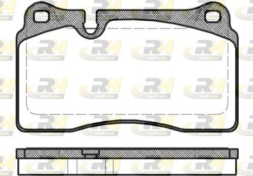 Roadhouse 21200.30 - Комплект спирачно феродо, дискови спирачки vvparts.bg