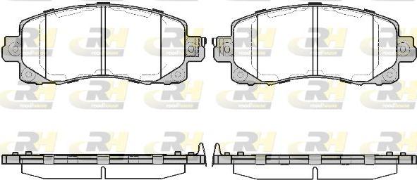 Roadhouse 21741.04 - Комплект спирачно феродо, дискови спирачки vvparts.bg