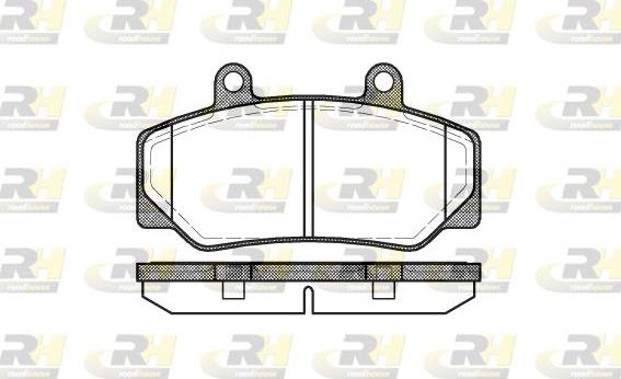 Roadhouse 2176.20 - Комплект спирачно феродо, дискови спирачки vvparts.bg