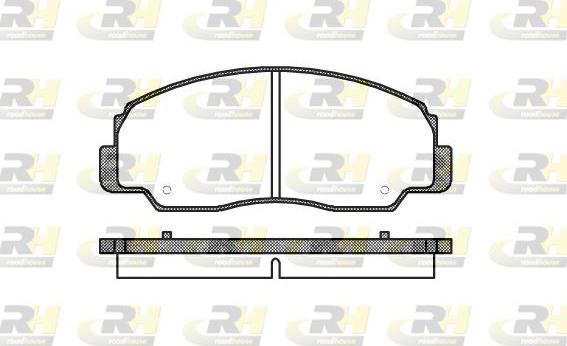 Roadhouse 2178.20 - Комплект спирачно феродо, дискови спирачки vvparts.bg