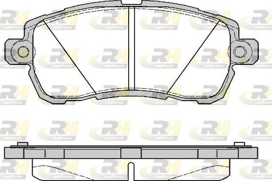 Roadhouse 21728.00 - Комплект спирачно феродо, дискови спирачки vvparts.bg