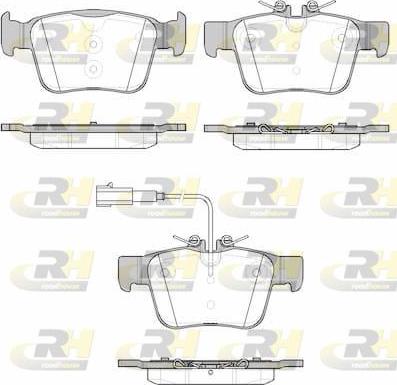 Roadhouse 21722.01 - Комплект спирачно феродо, дискови спирачки vvparts.bg