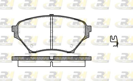 Roadhouse 2850.02 - Комплект спирачно феродо, дискови спирачки vvparts.bg