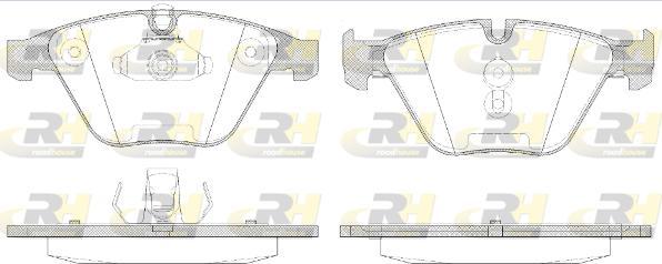 Roadhouse 2857.50 - Комплект спирачно феродо, дискови спирачки vvparts.bg