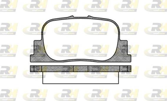 Roadhouse 2801.00 - Комплект спирачно феродо, дискови спирачки vvparts.bg