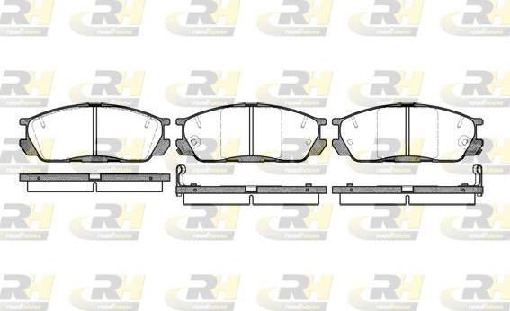 Roadhouse 2398.02 - Комплект спирачно феродо, дискови спирачки vvparts.bg