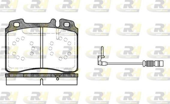 BOSCH 0986410966 - Комплект спирачно феродо, дискови спирачки vvparts.bg