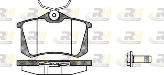 Febi Bilstein 16284 - Комплект спирачно феродо, дискови спирачки vvparts.bg