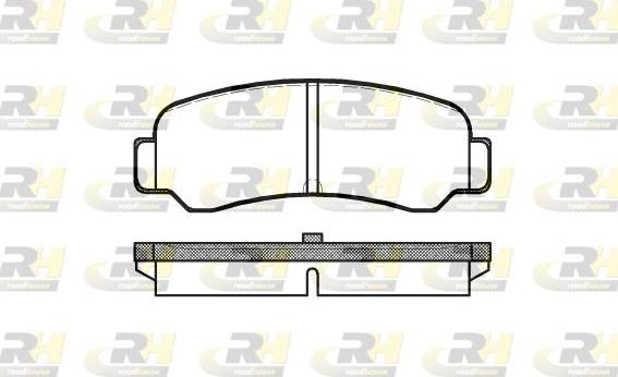 Roadhouse 2200.00 - Комплект спирачно феродо, дискови спирачки vvparts.bg